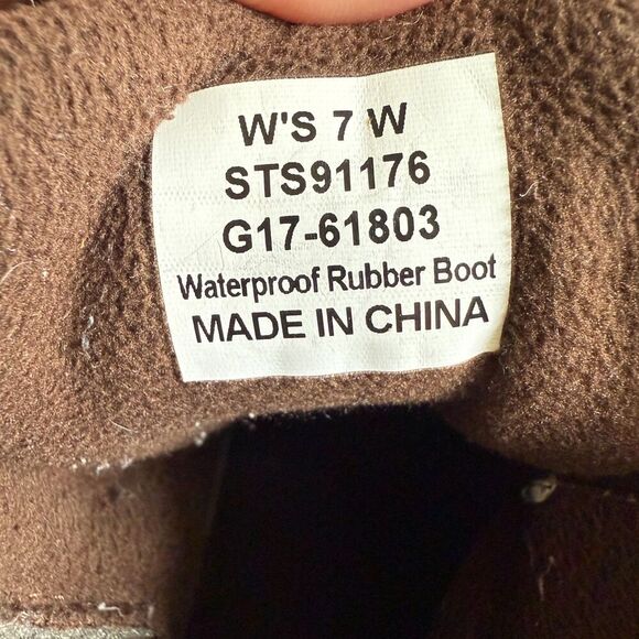 Sperry Women's Saltwater Waterproof Duck Rain Boots Outdoors Camping Hiking Sz 8 - Picture 7 of 7
